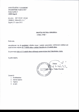 Za putovanja duža od pet radnih dana potrebno je