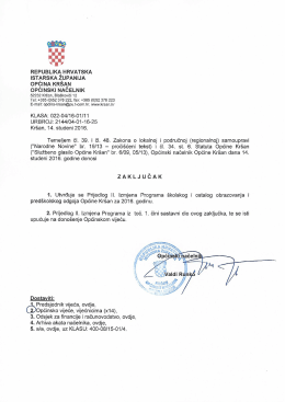 Zaključak načelnika