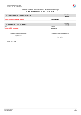 Pregled/ispis izvje\232taja - C:\\Program Files\\xerp1\\reports