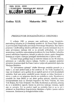 Page 1 .. 1ss N 0037 - 2074 LITURGIJSKO