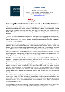 DownloadKemendag Maksimalkan Promosi Kopi dan Teh ke Dunia