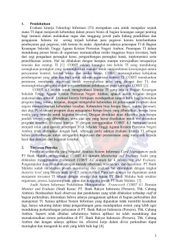 Evaluasi Kinerja Teknologi Informasi di Bagian Keuangan Sekolah