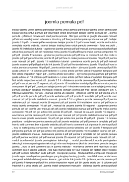 joomla pemula pdf