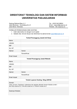 DIREKTORAT TEKNOLOGI DAN SISTEM INFORMASI