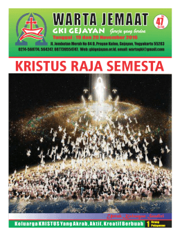 warta jemaat - GKI Gejayan
