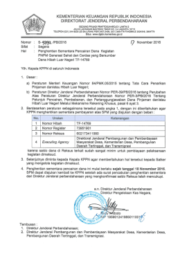 Page 1 KEMENTERIAN KEUANGAN REPUBLIK INDONESIA