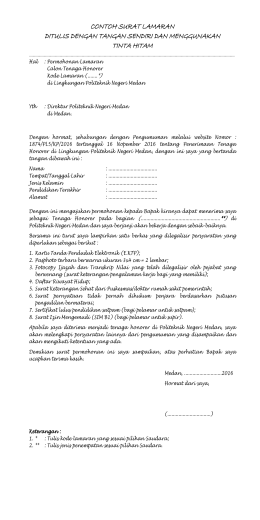 contoh surat lamaran