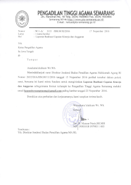 Data Laporan Realisasi Capaian Kinerja Anggaran