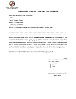 2. pernyataan keaslian naskah