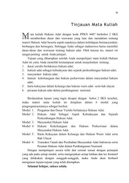 Tinjauan Mata Kuliah