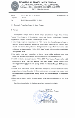 Page 1 PENGADILAN TINGGI JAWA TENGAH JALAN PAHLAWAN