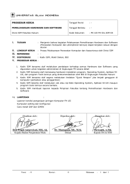 PK Pemeliharaan Hardware Dan Software