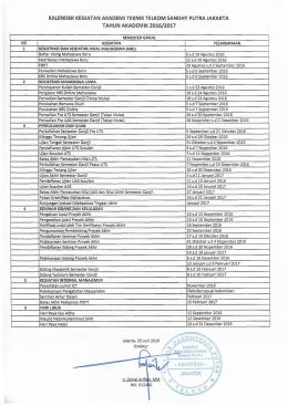 Kalender Akademik 2016-2017