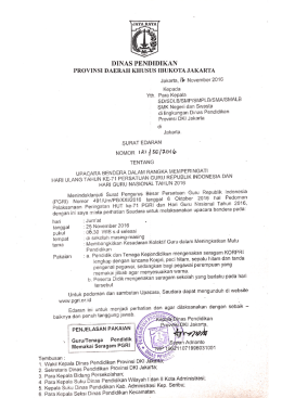 Surat Edaran Nomor 121-SE-2016