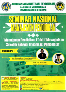 JURUSAN ADMINISIRASI PENDIDIKAN