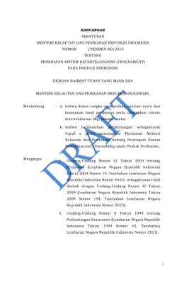 1 rancangan peraturan menteri kelautan dan