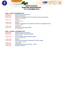 Agenda Kegiatan - Pusat Studi Biofarmaka IPB