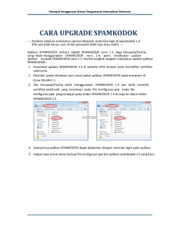 cara upgrade spamkodok