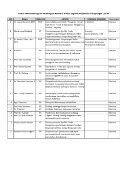 Daftar Penerima Pembiayaan Konversi Artikel 2016