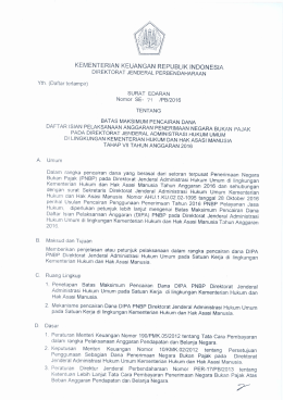 KEMENTERIAN KEUANGAN REPUBLIK INDONESIA