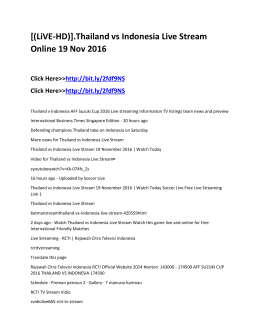 [(LiVE-HD)].Thailand vs Indonesia Live Stream Online 19 Nov 2016