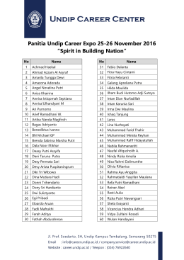 List Panitia UCE November 2016