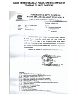 SURAT PEMBERITAHUAN PEKERJAAN PEMBANGUNAN