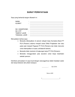 surat pernyataan