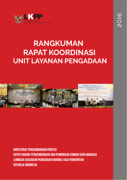 Rangkuman Rakor ULP 2016