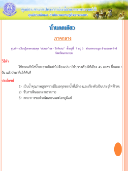29. น้ำแดดเดียว