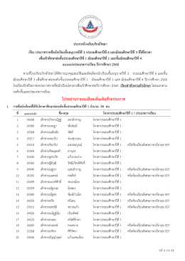 4. นักเรียนที่ได้รับโควตา ขึ้นชั้นประถมศึกษาปีที่1 มัธยมศึกษาปี