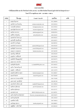ล ำดับ ชื่อ-สกุล เบอร์โทร