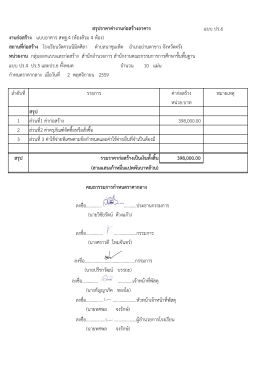 สรุปราคาค  างานก  อสร  างอาคาร แบบ ปร.6 งานก  อสร