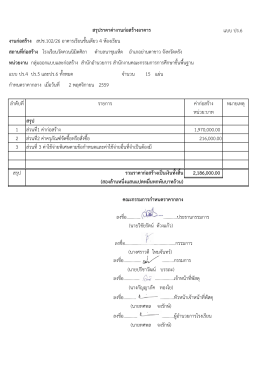 สรุปราคาค  างานก  อสร  างอาคาร แบบ ปร.6 งานก  อสร
