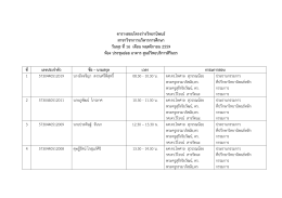 ตารางสอบโครงร  างวิทยานิพนธ   สาขาวิชาการบริห