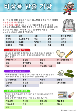 비상용 반출 가방