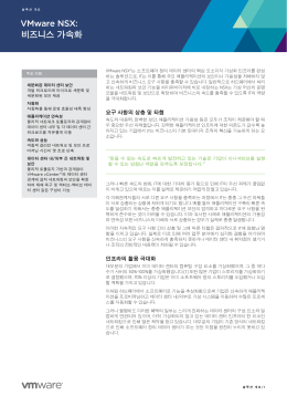 VMware NSX: 비즈니스 가속화