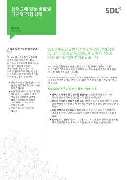 브랜드에 맞는 글로벌 디지털 경험 창출