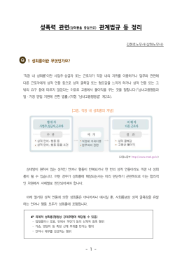 성폭력 관련(성희롱 중심으로) 노동관계법규 정리.hwp