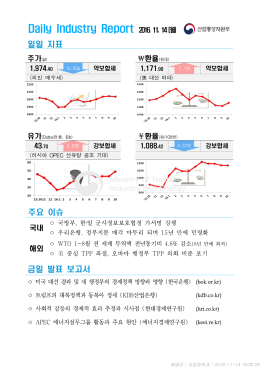 Daily Industry Report 2016. 11. 14(월)