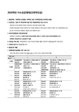 전공이수표준형태(2016)