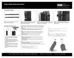 Airport Roller Derby Instructions
