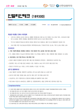 인텔리안테크 - 신한금융투자