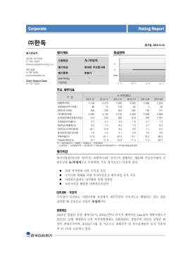 한독 - 한국신용평가