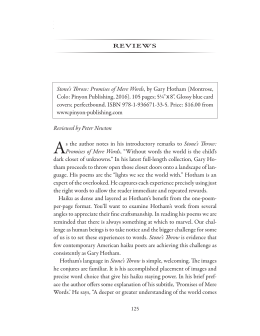 Stone`s row: Promises of Mere Words CZ (BSZ
