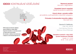 Pozvanka k IDEXX hematologicke prednasce