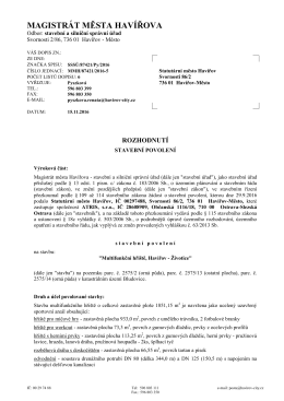 magistrát města havířova - Statutární město Havířov