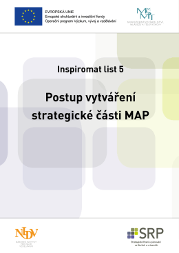 Postup vytváření strategické části MAP
