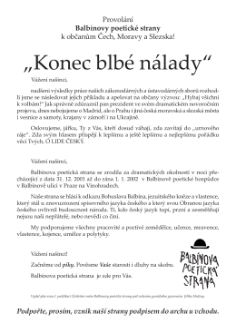 „Konec blbé nálady“