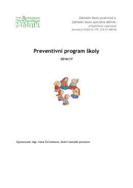 minimální preventivní prog. - Základní škola praktická a Základní